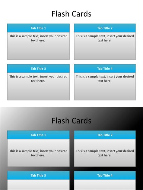 Powerpoint Flash Cards Template